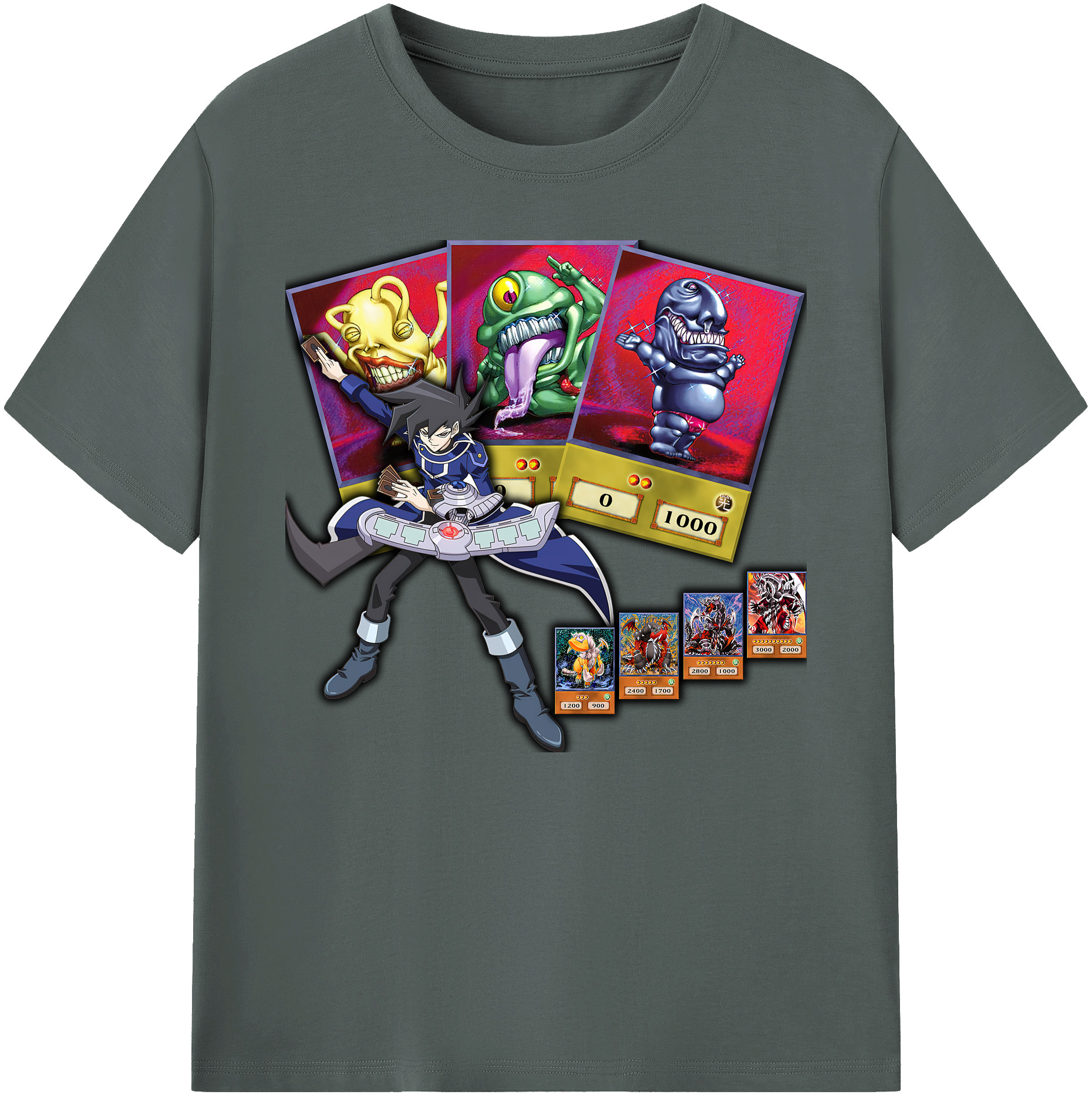 （画像用） 遊☆戯☆王 Yu-Gi-Oh! 綿100％ メンズ半袖Tシャツ｜肌触りやわらか＆通気性